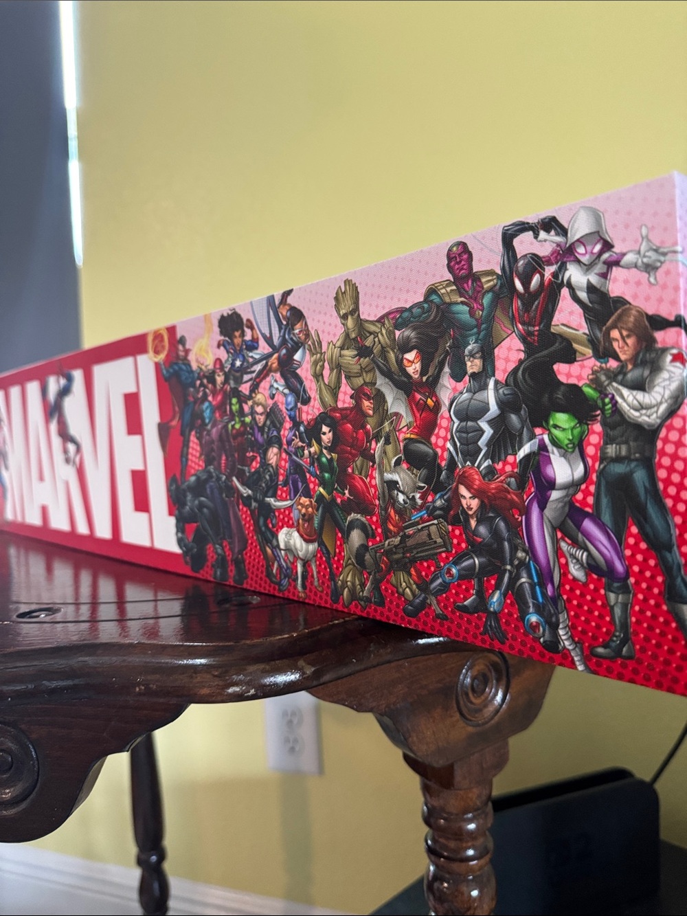 Marvel Red and White Superhero Banner Wall Art - Picture 3 of 11